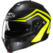 Vyklápěcí helma na motorku HJC C91N Nepos MC3HSF černo-fluo žlutá