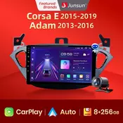 Junsun V1 Wireless Carplay 256GB 2 Din Android Auto Car Radio for Opel Corsa E 2015- 2019 Multimedia Player GPS Autoradio