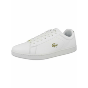 Kožne cipele Lacoste boja: bijela