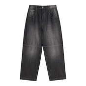 Bershka Kavbojke črn denim