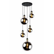 Lucide 34438/05/65 - Lestenec na vrvici JULIUS 5xE27/40W/230V