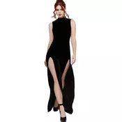 Ženska obleka KILLSTAR - Vamp Whisper - Black - KSRA014331
