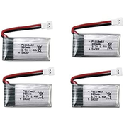 4 Pieces Battery 3.7v 380mAh Hubsan X4 H107c H107d H107L, Syma X11 X11C, HS170 HS170C F180C HS170G TOZO