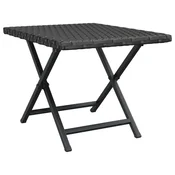 Vidaxl Zložljiva miza 45x35x32 cm poli ratan