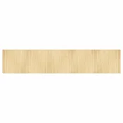 Vidaxl Preproga pravokotna svetlo naravna 100x500 cm bambus