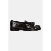 TOMMY HILFIGER Mokasini TH Monogram Tassel  temno rjava