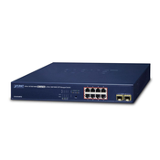 PLANET GS-4210-8P2S network switch Managed Gigabit Ethernet (10/100/1000) Power over Ethernet (PoE) 1U Blue