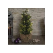 LED osvetljeno drevo, 50 cm, za zunanjo in notranjo uporabo, toplo bela, časovnik