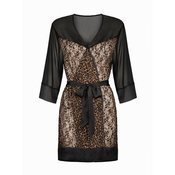 Kimono z leopardjim vzorcem Allunes, curvy