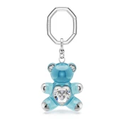 Swarovski Obesek za ključe modra/srebrna/transparentna