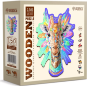 Natty Giraffe Wooden Puzzle M (150 Pieces)