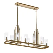 Quintiesse QN-KIMROSE10-BNB - Luster na stalku KIMROSE 10xE14/40W/230V zlatan