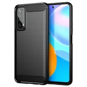 KARBONSKA maska za HUAWEI P Smart 2021 črna