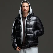 Cropp - Prošivena puffer jakna s kapuljacom - CRNO