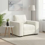 Sofa fotelja krem 100x78x84 cm baršunasta