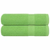 Vidaxl Brisače za roke FROGN 2 kosa jabolčno zelene 50x100 cm 360 g/m2