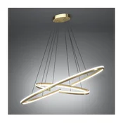 Eglo 390487 - Zatemnljiv LED viseči lestenec na kablu BOGADO LED/50W/230V v zlati barvi + daljinski upravljalnik