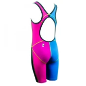Girls swimsuit finis fuse open back kneeskin junior cotton candy 10