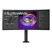 LG 34WP88CP-B UltraWide Ergo Monitor, 34, IPS, QHD 3440x1440@60Hz, 21:9, 5ms, Crni