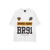 Pull&Bear Majica kari / črna / bela