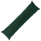 Vidaxl Prevleka za blazino HEERLEN Temno zelena 40 x 145 cm Žamet
