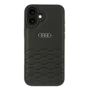 Audi Ovitek Audi iz sintetičnega usnja za iPhone 16 Plus 6.7 črne barve/črn trdi AU-TPUPCIP16M-GT/D2-BK