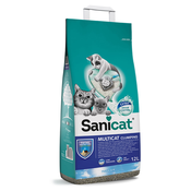 Sanicat Clumping Multicat pesek za mačke - Varčno pakiranje: 2 x 12 l