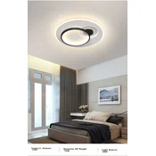 HD Plafonska lampa LED, 66 W, Crna