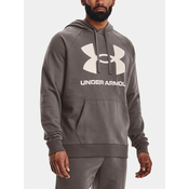 Under Armour UA Rival Fleece Big Logo HD Majica dugih rukava 623023 smeđa