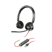 Poli slušalke Blackwire 3325 MS Teams, 3, 5 mm jack, USB-A, stereo