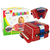 Lean Toys Igračka Glazbena harmonika - Red