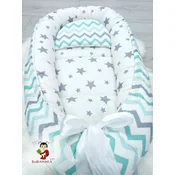 Bubamara037 Gnezdo za bebe Zvezdice, Plavo