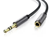 Ugreen AV118 podaljšanje avdio kabel 3.5mm mini jack 2m, M/F, črna
