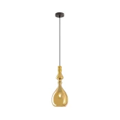 Redo 01-2937 - Luster AMBIX na sajli 1xE27/42W/230V, precnik 18 cm, zlatna