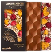 shumee MLEČNA ČOKOLADA z liofiliziranim sadjem MALINA MANDARINA obrtna 80 g