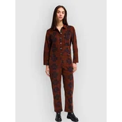 RVCA Shannen Relaxed Jumpsuit chocolate