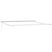 Vidaxl Ročni zložljivi okvir senčila Bela 4 x 2 m Aluminij