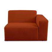 Opečnato oranžen modul za sedežno garnituro iz tkanine bouclé (desni kot) Roxy – Scandic