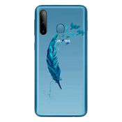 TPU gel ovitek Blue Feather za Samsung Galaxy A11
