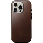 Ovitek Nomad modernega usnjenega ovitka rustikalna rjava za iPhone 16 Pro | Horween (NM01858485)