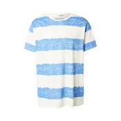 INDICODE JEANS Majica Paint  azur / bela