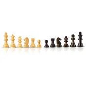 Drvene figure za šah Manopoulos - Staunton, utežene, 6.5 cm