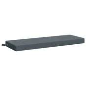 Vidaxl Blazina za klop SOEST 100% poliester Modra 100 x 40 x 8 cm