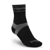 Bridgedale Trail Run Ultralight T2 Merino Sport 3/4 Crew ženske nogavice, črna (M)