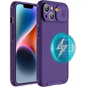 shumee Ovitek Lokass za Apple iPhone 14 vijoličen