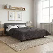 vidaXL Zimska posteljnina Šonerisan Antracit 200 x 220 cm