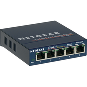 NETGEAR GS105 Neupravljano Gigabit Ethernet (10/100/1000) Plavo