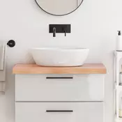 Vidaxl vidaXL Kopalniški pult svetlo rjave barve 80x50x(2-6) cm masiven les
