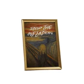 Fortune Frames Ram za slike The Scream, Zlatne boje