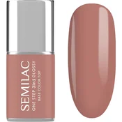 Semilac One Step 3in1 Glossy gel lak za nohte odtenek 235 Peach Beige 7 ml